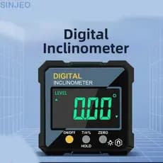 Transferidor De Ângulo Eletrônico SINJEO , Medidor De Inclinação Com Luz De Fundo LCD De Alta Precisão Nível À Prova D'á
