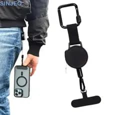 Corda Retrátil Para Telefone SINJEO , Com Mosquetão , Cordão Celular , Fio ABS