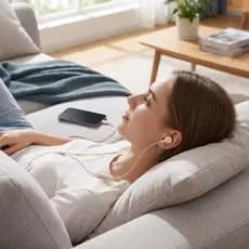 Fones De Ouvido Com Cancelamento De Ruído TEVO , De Silicone Tipo C Para Dormir , Intra-Auriculares Microfone