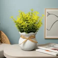 Plantas Artificiais TEVO , Bonsai Decoração De Casa Em Vasos Decorativos , Ornamentos Flores Falsos