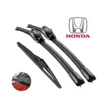 Jogo Palhetas Limpador de Parabrisa Silicone Chuva Honda Civic Fit City Accord Hr-v Wr-v