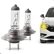 Par Lâmpadas Carro H7 Halógena Comum Farol Baixo 12v 55w