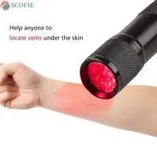 SCOFIE Localizador De Veias Portátil Suprimentos Médicos De Imagem Trans Iluminador LED Red Light Viewer