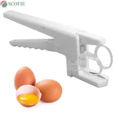 Biscoito De Casca De Ovo SCOFIE , Separador De Ovos De Plástico Branco , Aparelho De Cozinha Portátil Para Quebrar