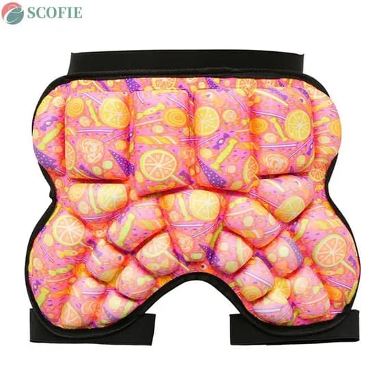 SCOFIE Calças Curtas 3D Acolchoadas Almofadas De Quadril Crianças EVA Patinação Equipamento De Proteção Shorts