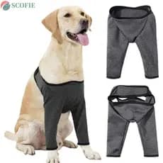 Manga De Apoio Para Pernas De Cachorro SCOFIE , Protetor De Cotovelo Elástico Ajustável Cães , Joelheiras Respiráveis E