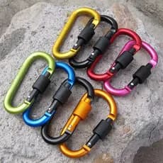 Mosquetão Clipe Ferramenta De Escalada Kits Acampamento Chaveiro Chave Titular Pesca Carbin Fivela
