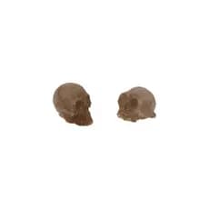 20 Peças De Decoração De Vaso De Flores Com Cabeça De Esqueleto Pequeno , Mini De Halloween , Artesanato De Cavei