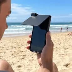 Guarda-Sol Para Celular , Viseira De Tela De Telefone Antirreflexo Anti-UV , Proteção Solar Com Ângulo Ajustáve