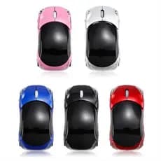 Mouse Sem Fio Portátil Ergonômico Em Formato De Carro 2.4 Ghz 1600 Dpi USB Scroll Car Shape