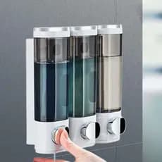 Distribuidor De Líquido De Sabão SUNDANCE , Caixa De Gel De Banho Manual Montada Na Parede , Janela Visível