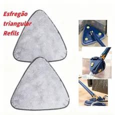 Refil|Mop Triangle Esfregão de Microfibra Resistente | Lavável à Máquina