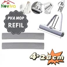Refil| Pva Mop Esponja Mop Rodo Premium 28 cm| Apenas com refil Noviva