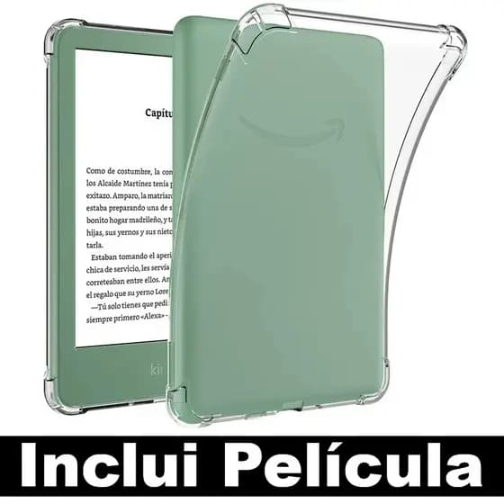 Capa + Película Para Kindle 11ª Geração 2024 e 2022 (RS23CV e C2V2L3) - Transparente ®Youtek