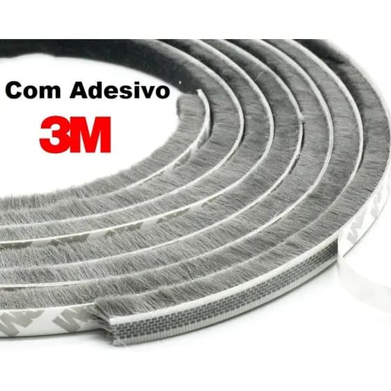 Veda Fresta Escovinha Adesiva Livre de Insetos e Poeira - 5mm x 7mm - Youtek