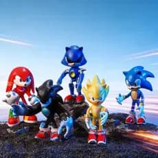 Kit 5 Bonecos Sonic figuras detalhadas alta qualidade coleção decoração presente brinquedo