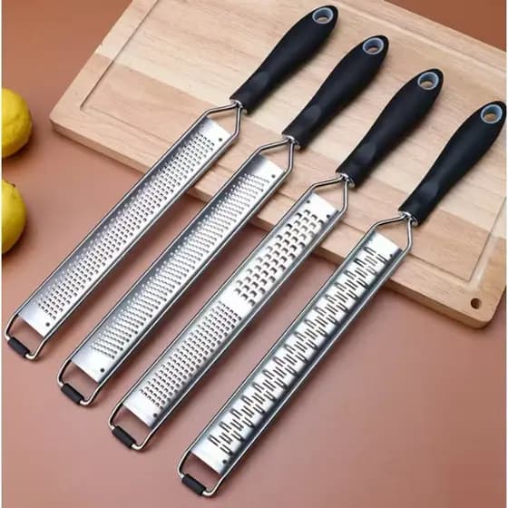 Ralador Zester Profissional Inox – Para Raspas de Limão, Laranja, Queijo e Mais