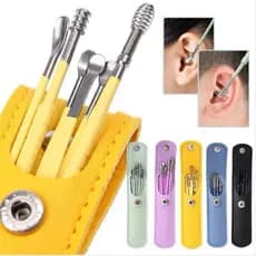 Kit com 6 Cotonetes Inteligentes – Limpeza Segura dos Ouvidos com Estojo Portátil