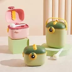 Porta Leite em Pó com Dosador e Nivelador – Prático para Bebês, Viagens e Passeios