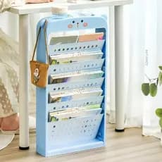 Estante de Armazenamento de 6 Camadas com Gancho para Escola e Casa