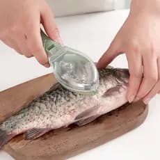 Ferramenta Para Limpar Peixe Com Coletor De Escamas E Lâmina