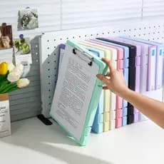 Pasta Prancheta Colorida Com Estojo Organizador De Documentos A4