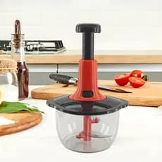 Nova Máquina Manual De Picar Alho De Pressão Máquina Multifuncional De Corte De Vegetais 1,5L