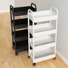 Organizador Móvel Com 4 Prateleiras Para Diversos Itens Com Rodinha(entrega em 24 horas)