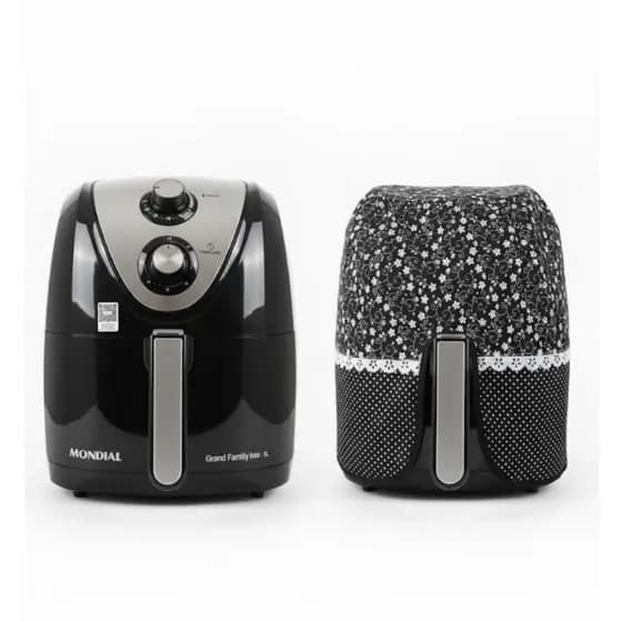 Capa para Fritadeira Air Fryer Renda Elétrica 4,0L a 5,5L Protetora Panela Cozinha Airfryer