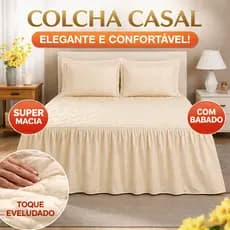 Colcha Casal Bordada Com Porta Travesseiro Cobre Leito Padrão Cama Box Várias Cores