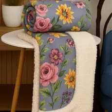 Manta Bebê Sherpa Dupla Face Fleece Antialérgica Inverno Quente
