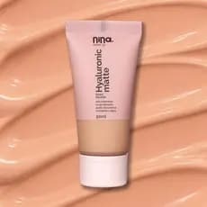 Base Líquida Hyaluronic Matte Cor 2.5 Médio Claro 30ml - Nina MakeUp