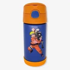 Garrafa Térmica Infantil Click Canudo 300ml Naruto Uzumaki