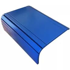 Esteira Bandeja Suporte Reto Flexível Para Braço Sofá Azul Bic