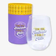 Copo Egg Glass 450ML C/Round Box Com a Sua Amizade