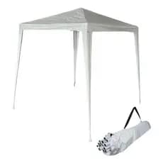 Gazebo Montável 2x2m Branco Importway Tenda Dobrável Jardim Praia Piscina Eventos