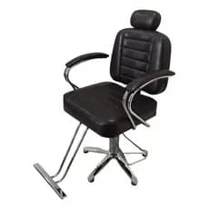 Cadeira De Barbeiro Reclinável Marrom Base Estrela Retro Top