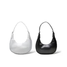 Kit 2 Bolsa Feminina Baguete Meia Lua de Ombro Estilosa em Couro