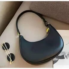 Bolsa Feminina baguete meia lua ombro de mao skaybag preta branca promoção