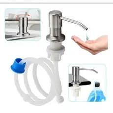 DISPENSER EMBUTIR INOX COM MANGUEIRA FLEXIVEL GALAO DOSADOR