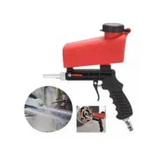 Pistola Jateamento Jato De Areia 600ml Pneumática Bico Metal