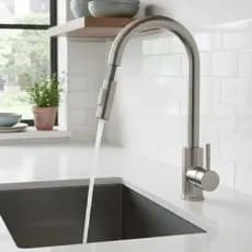 Torneira Gourmet Misturador Monocomando Extensor mangueira Cozinha Luxo quente frio Inox