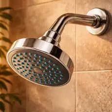 Ducha chuveiro cromado aquecedor gás ou elétrico ABS 20cm chique alta pressão