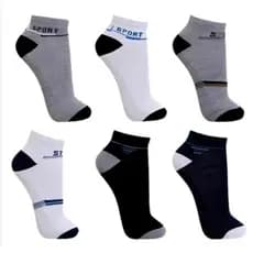 Kit 12 Pares De Meias Masculino Estampadas SPORTE Cano Curto / KIT com 3, 6 ou 12 pares escolha na variação