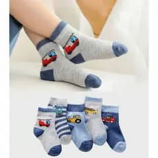 KIT Meia Infantil 4 a 6 Anos Masculino Menino Com Estampa Fofa