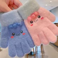 Luva Infantil de Inverno Com Bichinhos – Quentinha, Fofa e Confortável Para Meninos e Meninas