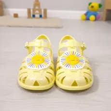 Sandália infantil Feminina Solzinho Colorida Papete Menina Leve e Confortável