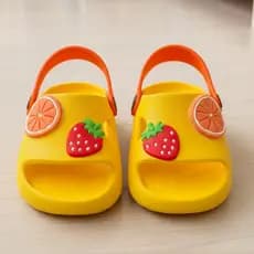 Chinelo Infantil Nuvem Slide Menina Frutas Flores Coloridas Macio Confortável Leve