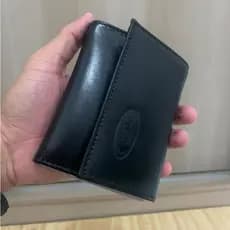 Carteira De Couro Legítimo Masculina Modelo Velcro.