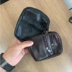 Porta Níquel Masculina Couro Legítimo